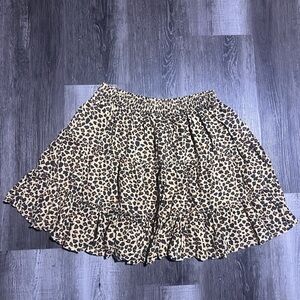 Y2K Cattlelac Ranch Leopard Print Women's Skirt